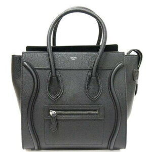 Celine Luggage Drummed Calfskin Black Handbag SA